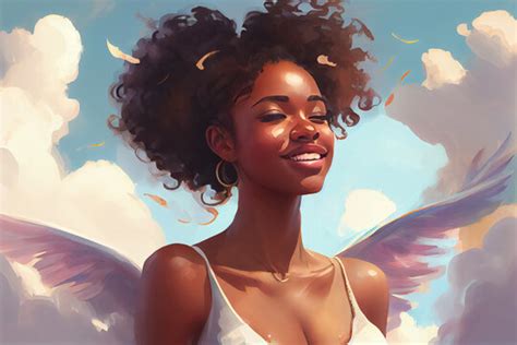 African American Female Angel