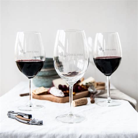 Set 6 bicchieri vino rosso puccini. Calice da vino rosso inciso | YourSurprise.it