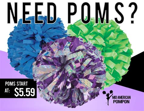 Need Poms Mid American Pompon