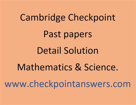 Igcse past exam papers (maths). Checkpoint Past Papers Answers for Android - APK Download