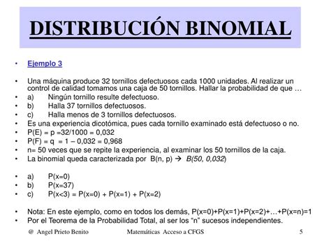PPT DISTRIBUCIÓN BINOMIAL PowerPoint Presentation free download ID