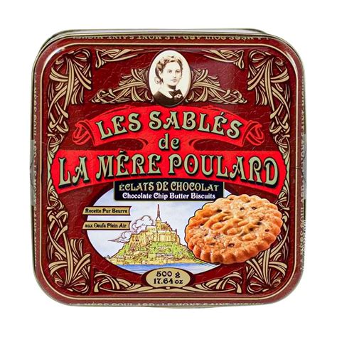 La Mere Poulard French Chocolate Chip Sable Cookies In Luxury Tin 11