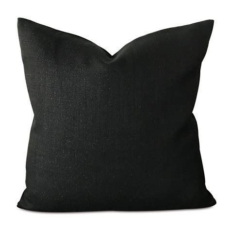 22 X 22 Midnight Metallic Black Velvet Decorative Pillow Cover Velvet Decorative Pillow