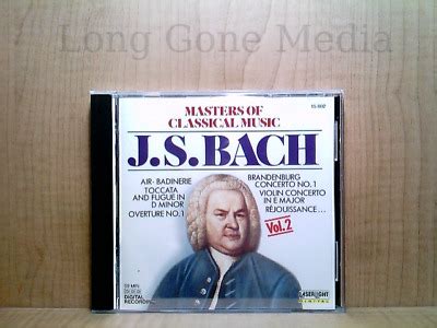 Masters Of Classical Music, Vol. 2: J.S. Bach by Various (CD, 1988