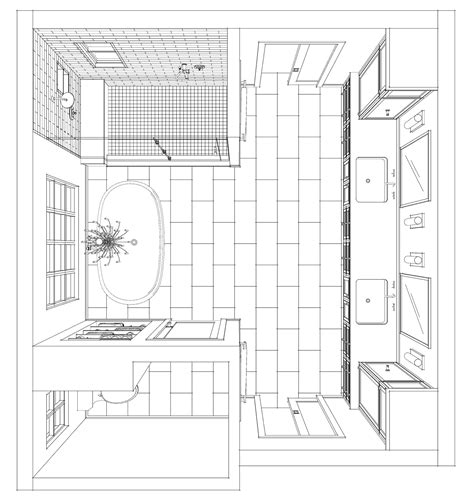 Master Bathroom Floor Plan And Design Austin Texas — Tami Faulkner