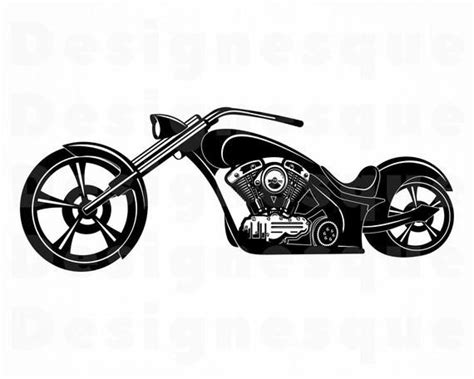 Chopper Motorcycle Svg Motorcycle Svg Motorcycle Clipart Etsy In 2020