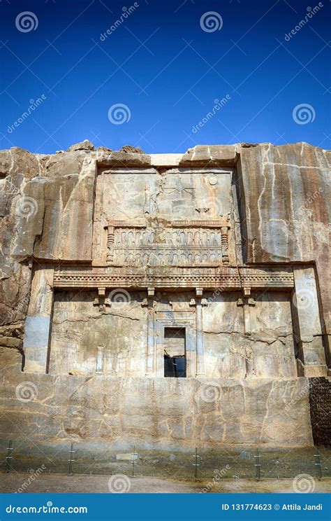 The Tomb Of Persian King Artaxerxes Iii Persepolis Iran Stock Image