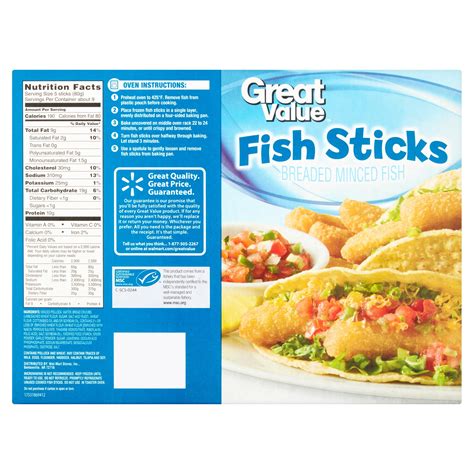 Gorton S Fish Sticks Nutrition Info Bios Pics