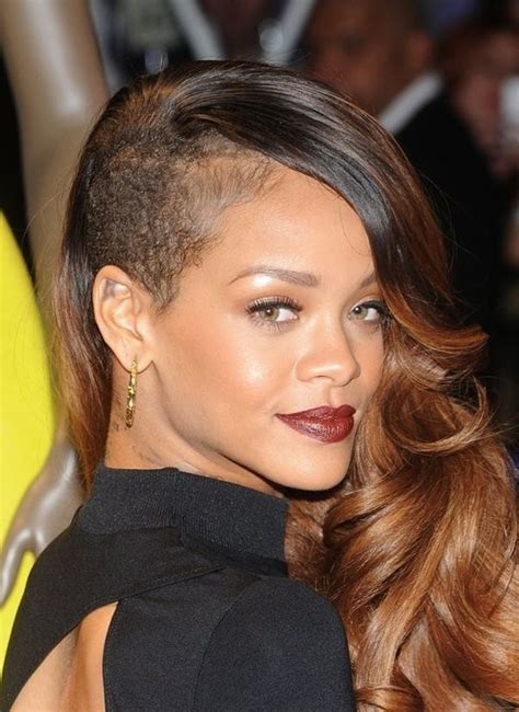 Celebrity Trend 12 Amazingly Feminine Side Shaved Haircuts Cornrow