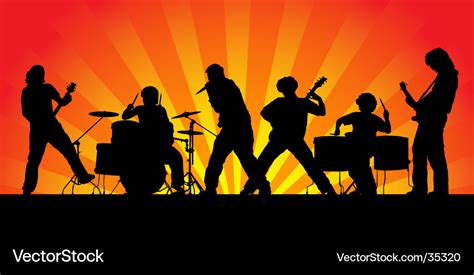 Rock Band Royalty Free Vector Image Vectorstock