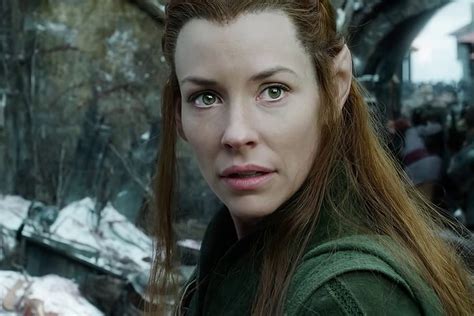 Hd Wallpaper Womens Green Top Girl Elf Evangeline Lilly Tauriel The Hobbit The Battle Of