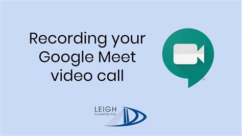 Google meet is one of the best tools that we can use for free others are mostly paid or. Recording your Google Meet video call - YouTube