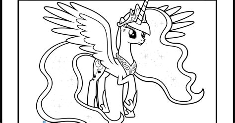 My Little Pony Princess Luna Coloring Pages  Team colors