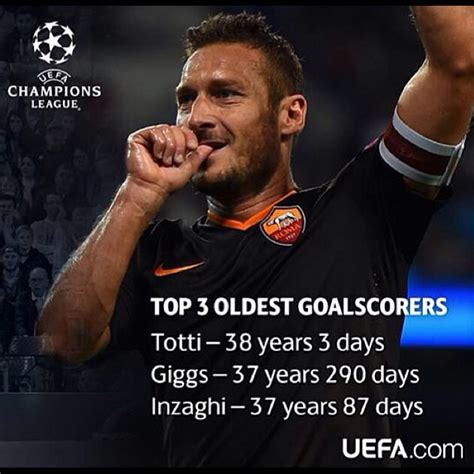 Totti The Oldest Goalscorer Of The Champions League Totti Flickr