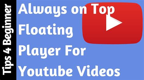 People make a living this way. How to Floating YouTube Videos On Your Pc | Youtube player ...