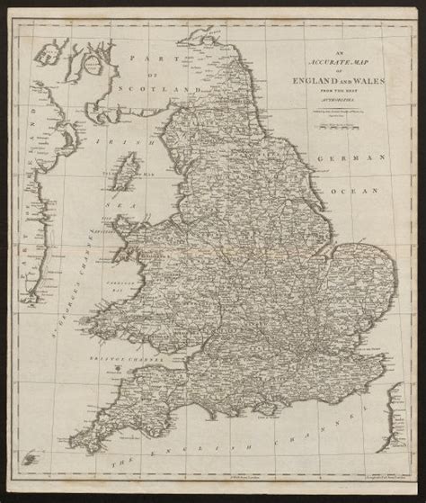 An Accurate Map Of England And Wales From The Best Authorities Cary 1805
