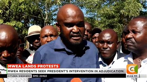 Mwea Residents Seek Presidents Intervention In Land Adjudication Youtube