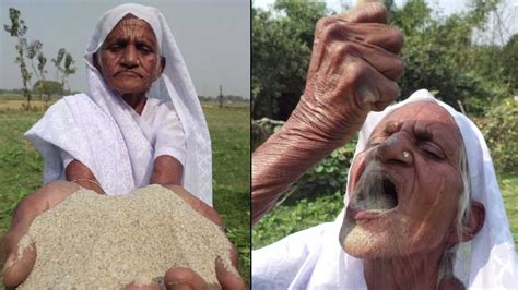Meet The Granny Who Eats Sand For Good Health Youtube
