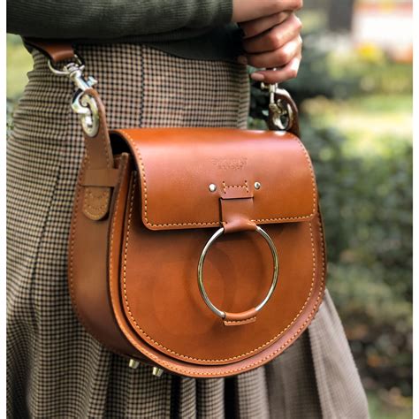 Saddle Bag For Women Brown Crossbody Bag Leather Saddle Etsy