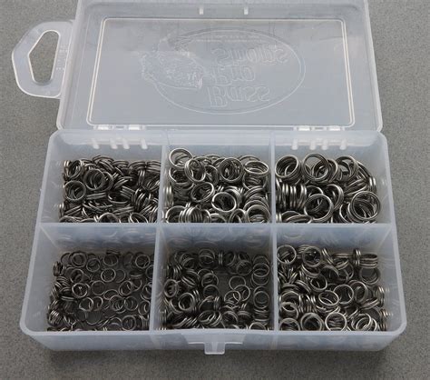 550 Piece Stainless Steel Split Ring Assortment Assorted Rings Fishing