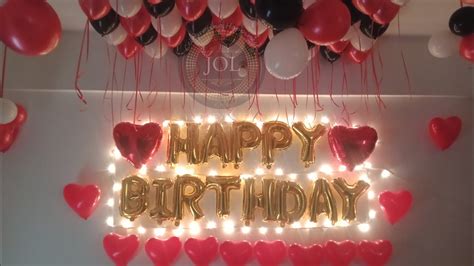 Maybe you would like to learn more about one of these? Easy Birthday Surprise Decoration For Husband, Balloon ...