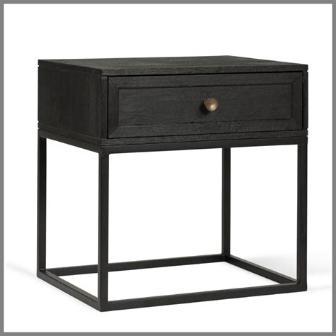 Your bed looks all alone with a complementary bedside table or two. Hotel Luxury Collection - 'Caleb' Black Bedside Table