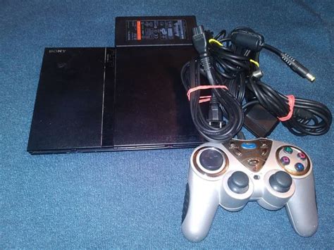 Sony Playstation 2 Slim Launch Edition Charcoal Black Console Scph