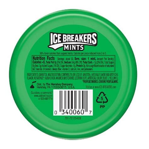 Ice Breakers Spearmint Sugar Free Mints Gm