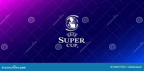Uefa Super Cup Classic Logo Editorial Image Illustration Of