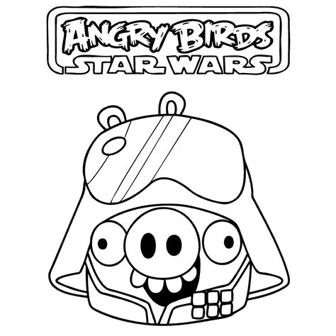 Angry Birds Star Wars kleurplaten Kleurplatenpagina.nl boordevol