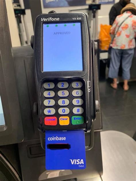 You should now see a window that says credit card added and a buy digital currency button; Coinbase debit card in action (on Verifone terminals) : Graft