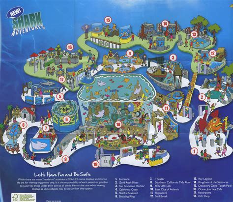Theme Park Brochures Sea Life Aquarium Map 2011