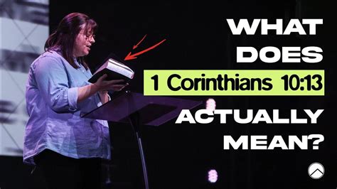 What Does 1 Corinthians 1013 Actually Mean Youtube