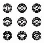 Retro Icon Badges Social Icons Iconos Packs