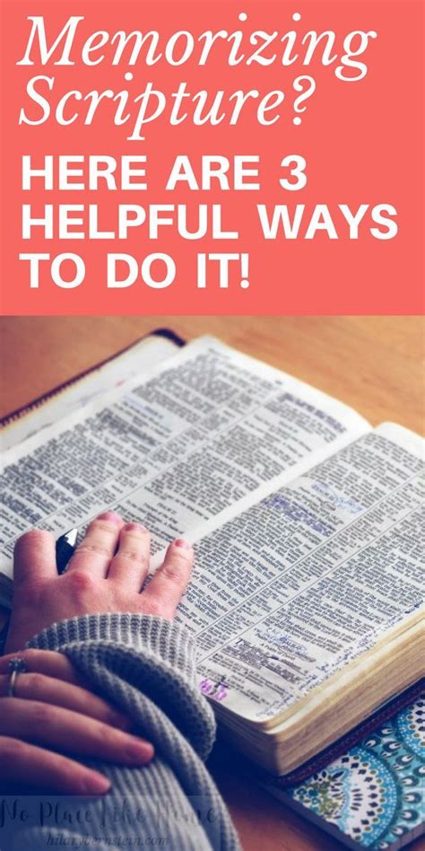 Memorizing Scripture Is Important But It Can Be Difficult To Do These