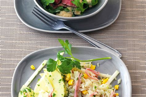 Kohlrabi- Reis - Salat mit Schinken Rezept