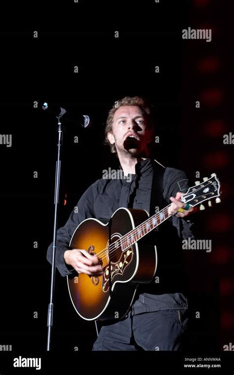 Chris Martin Singer Vocalist Guitarist Of Coldplay On Pyramid Stage At