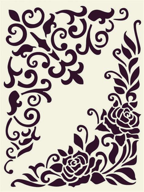 Colorful paint blots in bright colors. 40 Printable Stencil Patterns For Many Uses