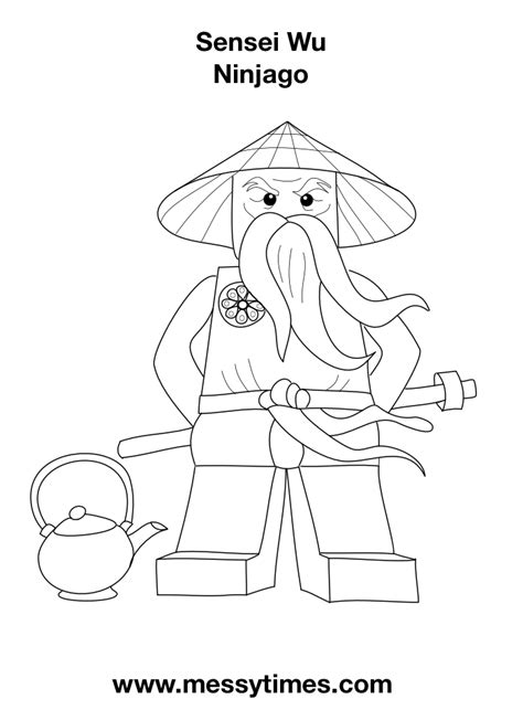 Sensei Wu Kleurplaats