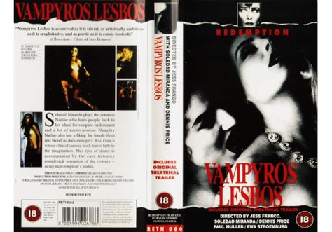 vampyros lesbos 1973 on redemption united kingdom vhs videotape