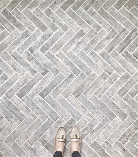 Herringbone Brick Style Tile Abbey Time From Home Depot Brick Tile