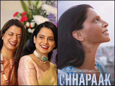 Kangana Ranauts Sister Rangoli Chandel Praises Chhapaak Trailer