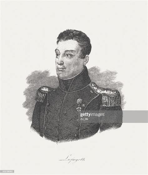 Lafayette French Aristocrat And Military Officer Lithograph Published