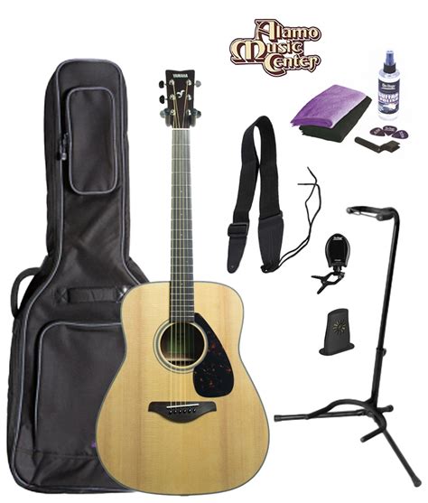 Yamaha Fg800 Folk Acoustic Guitar Bundle W Gig Bag