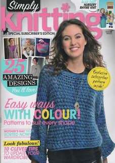 Simply knitting magazine is packed with fab new designs every month, plus all the latest knitting news and giveaways! Ravelry: Simply Knitting 90, March 2012 - patterns