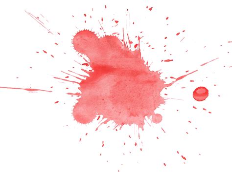 21 Red Watercolor Splatter Png Transparent