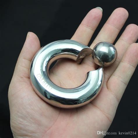 Stainless Steel Glans Ring Unscrewing Ball Style Scrotum Pendant Penis