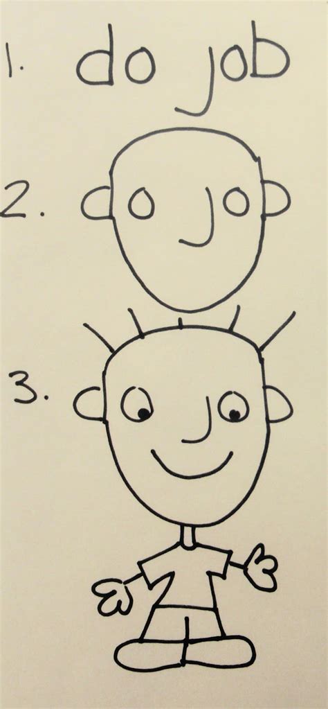 Chin Colle A Simple Way To Draw A Person Do Job Person