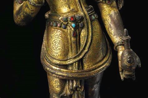 Global Nepali Museum A Gilt Bronze Figure Of Maitreya Global Nepali