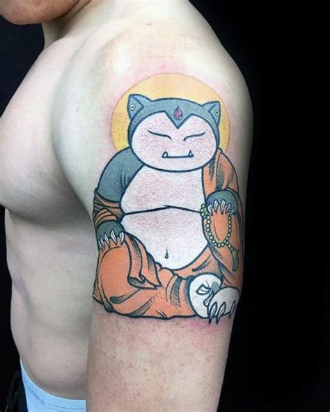 See more ideas about tranquility tattoo, tattoos, tattoo stencils. 30 Snorlax Tattoo Designs For Men - Pokemon Ink Ideas